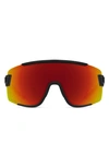 Smith Wildcat 135mm Chromapop™ Shield Sunglasses In Matte Black/ Red