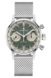 Hamilton Intra-matic Chronograph Automatic Green Dial Mens Watch H38416160 In Stainless Steel