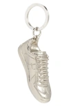 Maison Margiela Sneaker Pendant Keyring In Palladium