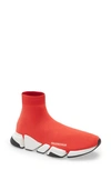 Balenciaga Men's Speed Lt. 20 Knit Sock Trainer Sneakers In Inte.red/ White/ Black