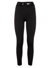 VICTORIA BECKHAM RBK VB LOGO LEGGINGS,H30217 BLACK