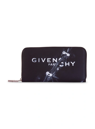 Givenchy Logo-print Continental Wallet In Black