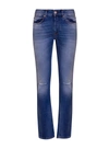 VERSACE DISTRESSED-EFFECT STRAIGHT-LEG JEANS,1000578 1A005442D110