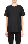 Givenchy Logo Print T-shirt In Black