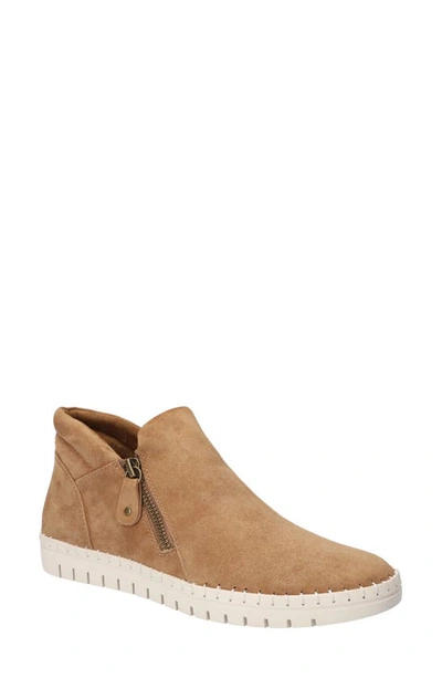Bella Vita Camberley Ankle Boot In Saddle Kid Suede Leather