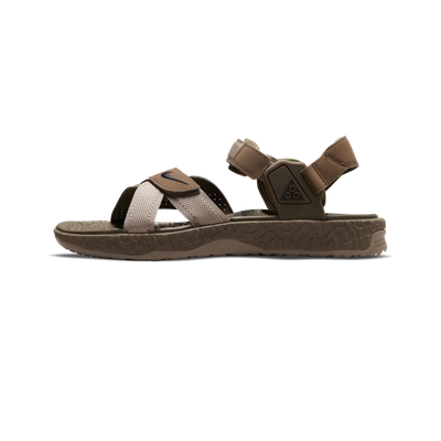 Nike Air Deschutz+ Sandals In Moon Fossil / Black