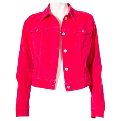Pre-owned Fiorucci Velvet Jacket In Pink