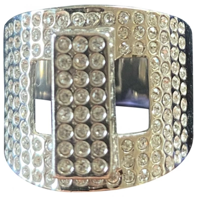 Pre-owned Swarovski Ring In Silver