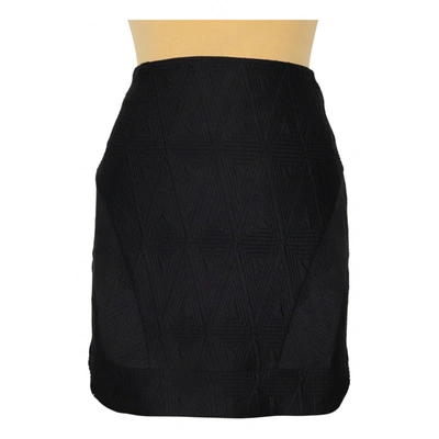 Pre-owned Ganni Mid-length Skirt In Black