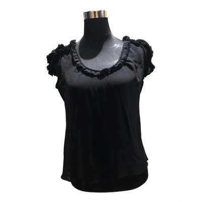 Pre-owned Bottega Veneta Silk Blouse In Black