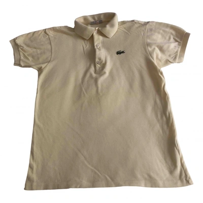 Pre-owned Lacoste Polo In Yellow