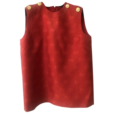 Pre-owned Gucci Wool Vest In Red