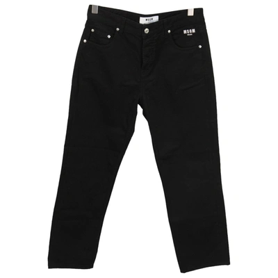 Pre-owned Msgm Jeans In Black