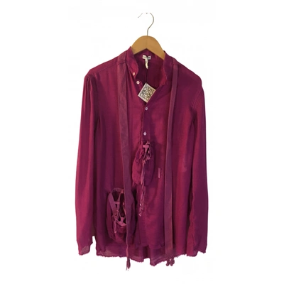 Pre-owned Loewe Silk Shirt In Pink