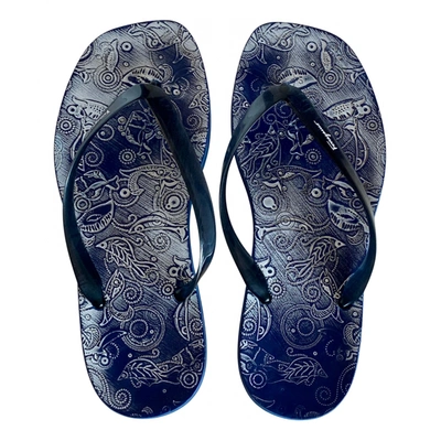 Pre-owned Ferragamo Sandals In Blue