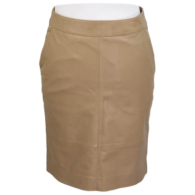 Pre-owned Gestuz Mini Skirt In Beige