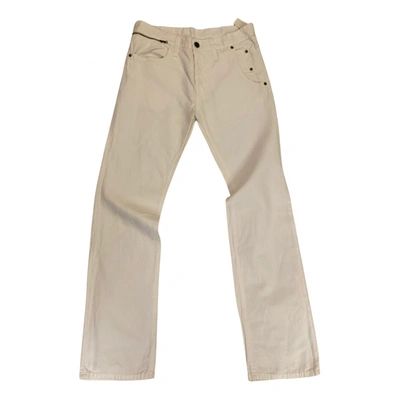 Pre-owned Neil Barrett Straight Jeans In White
