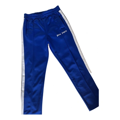 Pre-owned Palm Angels Trousers In Blue