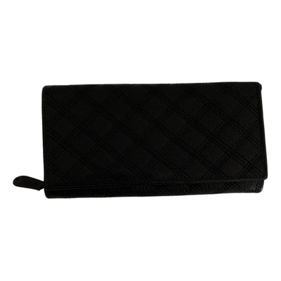 Pre-owned Max Mara Leather Wallet In Black