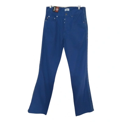 Pre-owned Moschino Large Jeans In Blue