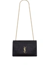 Saint Laurent Medium Kate Reversible Shoulder Bag In Black