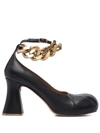 Stella Mccartney Groove Chain Pumps In Schwarz