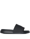 ALEXANDER MCQUEEN LOGO DETAIL SLIDE SANDALS