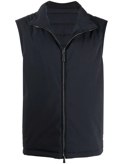 Bally High-neck Gilet In Blau