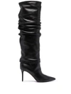 Le Silla Eva High Heels Boots In Black Leather In Schwarz