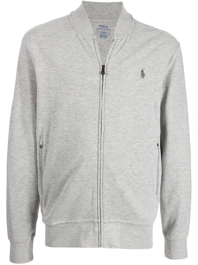 Polo Ralph Lauren Polo Poney Zip-up Sweatshirt In Grau