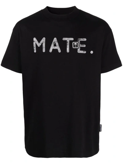 PALM ANGELS X MATE LOGO-PRINT T-SHIRT 