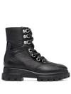 Agl Attilio Giusti Leombruni Maxine Combat Boots In Schwarz