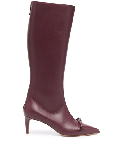 Redv 75mm Pointed-toe Boots In Rot