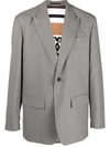 Valentino Men's Giacca M Petto Foderata In Grau
