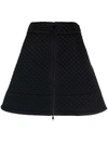 Moncler High-rise Quilted Miniskirt In Schwarz