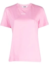 Msgm Micro Logo T-shirt In Rosa