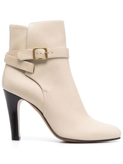 Michel Vivien Karluz Suede Ankle Boots In Nude