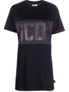 Gcds Logo-print Cotton T-shirt Dress In Black