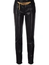 Tom Ford Shiny Lacquered Denim Skinny Pants In Schwarz