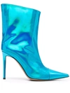 ALEXANDRE VAUTHIER METALLIC ANKLE BOOTS