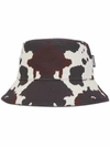 BURBERRY COW-PRINT BUCKET HAT