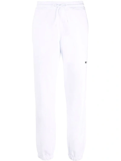 MSGM LOGO-PRINT COTTON TRACK PANTS