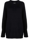 Maison Margiela Brushed-finish Crew Neck Jumper In Schwarz