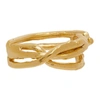 ALIGHIERI GOLD 'THE BEGINNING OF THE PLAIT' RING