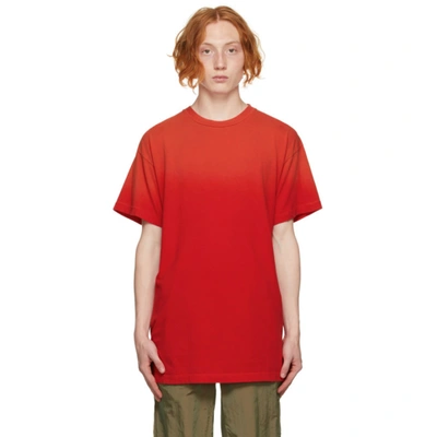 Fear Of God Red 7 Print Vintage-effect T-shirt
