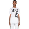 Versace Mens Optical White Brand-print Slim-fit Cotton-jersey T-shirt S