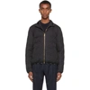 VERSACE BLACK GRECA QUILTED JACKET