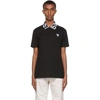 VERSACE BLACK & WHITE GRECA COLLAR POLO