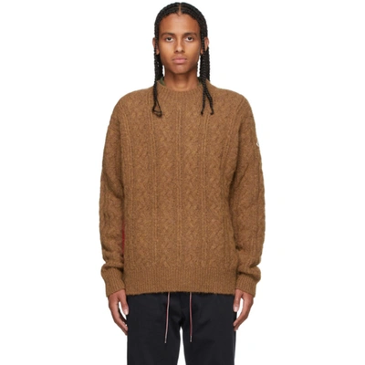 Moncler Alpaca And Wool-blend Sweater In 235 Tan