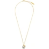 Ambush Silver Apple Charm Necklace In Silver